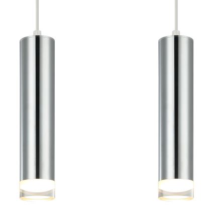 Lustr na lanku ARMIN 2xGU10/10W/230V lesklý chrom