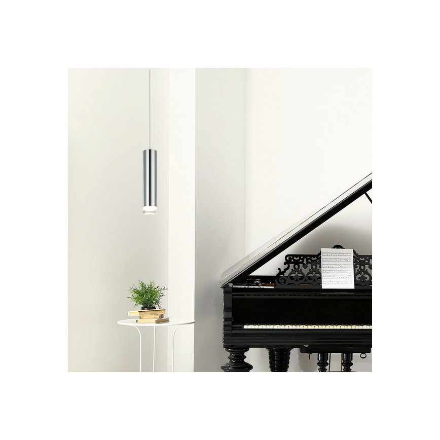 Lustr na lanku ARMIN 3xGU10/10W/230V lesklý chrom