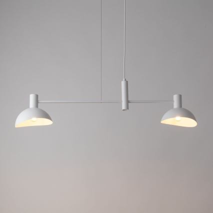 Lustr na lanku ARTIS 2xE14/40W/230V bílá
