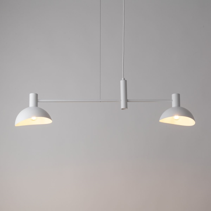 Lustr na lanku ARTIS 2xE14/40W/230V bílá