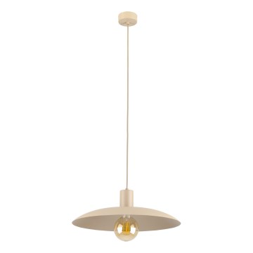 Lustr na lanku ASTRA 1xE27/15W/230V pr. 41 cm béžová