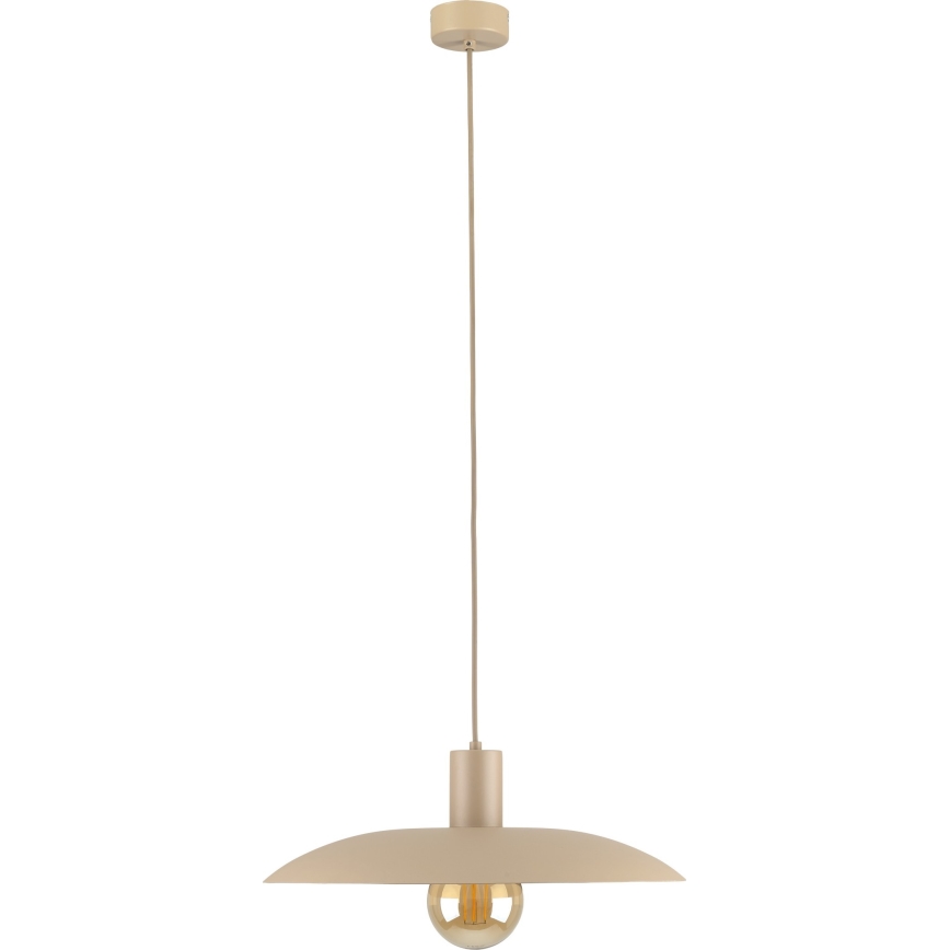 Lustr na lanku ASTRA 1xE27/15W/230V pr. 41 cm béžová