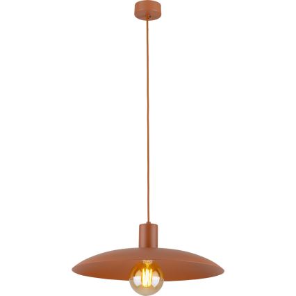 Lustr na lanku ASTRA 1xE27/15W/230V pr. 41 cm cihlová