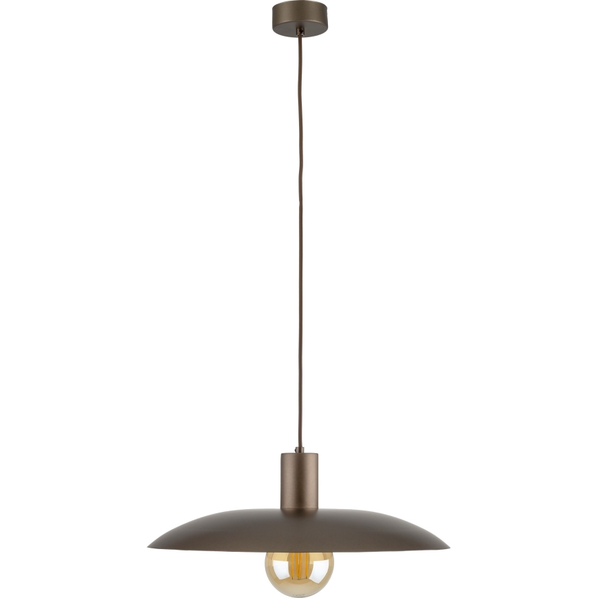 Lustr na lanku ASTRA 1xE27/15W/230V pr. 41 cm hnědá