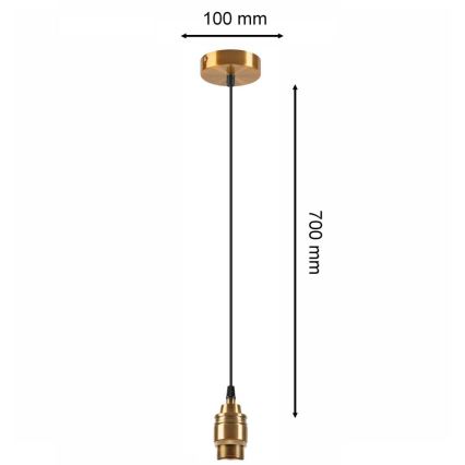 Lustr na lanku ASTRA 1xE27/60W/230V