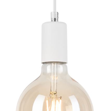 Lustr na lanku ASTRID 1xE27/60W/230V bílá