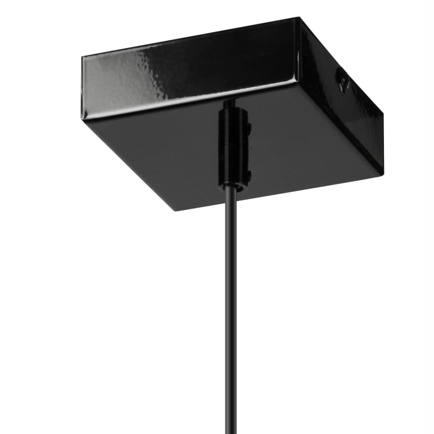 Lustr na lanku ASTRID 1xE27/60W/230V lesklá černá