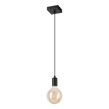 Lustr na lanku ASTRID 1xE27/60W/230V matná černá