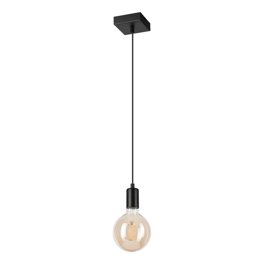 Lustr na lanku ASTRID 1xE27/60W/230V matná černá