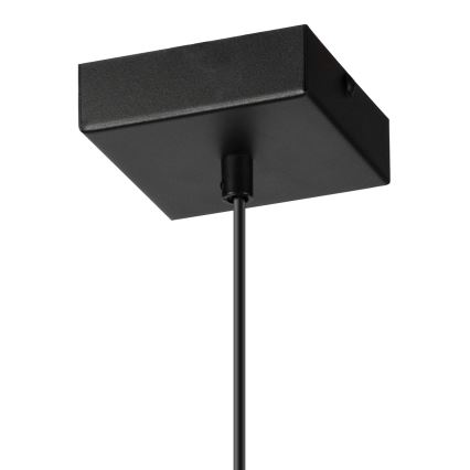 Lustr na lanku ASTRID 1xE27/60W/230V matná černá