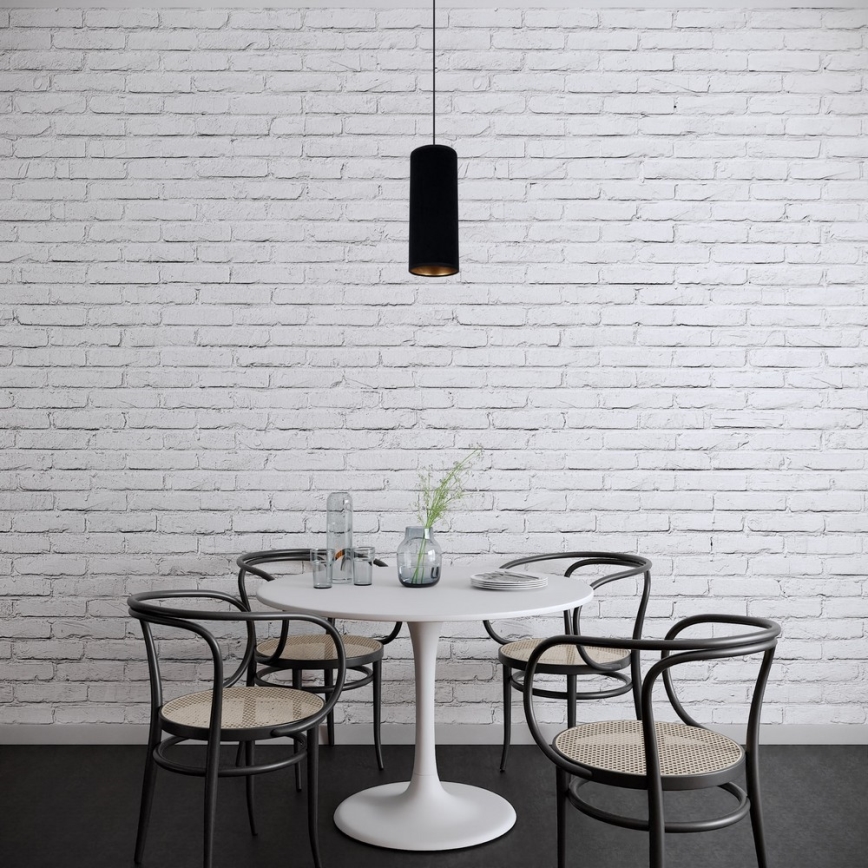 Lustr na lanku AVALO 1xE27/60W/230V černá