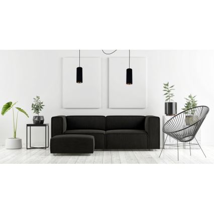 Lustr na lanku AVALO 2xE27/60W/230V pavouk černá
