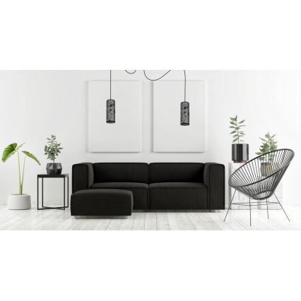 Lustr na lanku AVALO 2xE27/60W/230V pavouk šedá/černá