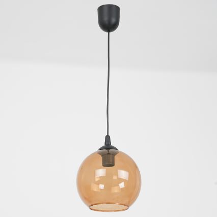Lustr na lanku BALL 1xE27/60W/230V pr. 20 cm béžová