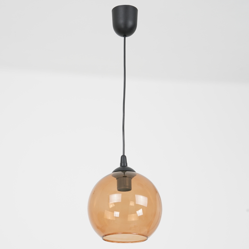 Lustr na lanku BALL 1xE27/60W/230V pr. 20 cm béžová