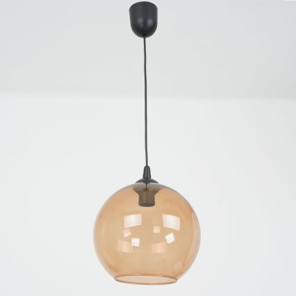 Lustr na lanku BALL 1xE27/60W/230V pr. 25 cm béžová