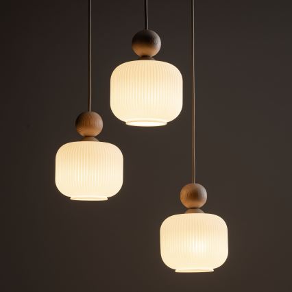 Lustr na lanku BALLO 3xE14/10W/230V béžová