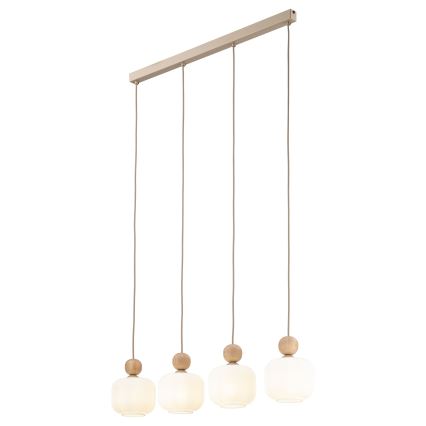 Lustr na lanku BALLO 4xE14/10W/230V béžová