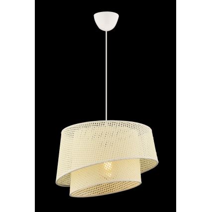 Lustr na lanku BARETTE 1xE27/60W/230V krémová