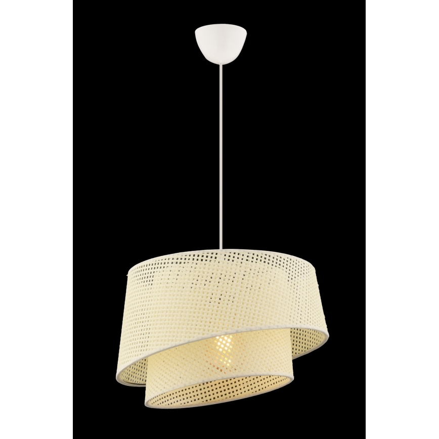 Lustr na lanku BARETTE 1xE27/60W/230V krémová