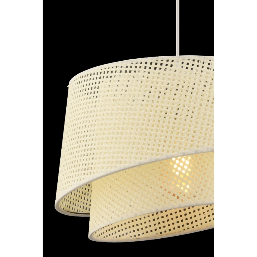 Lustr na lanku BARETTE 1xE27/60W/230V krémová