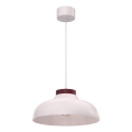 Lustr na lanku BASCA 1xE27/15W/230V krémová/burgundy