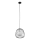 Lustr na lanku BELL 1xG9/12W/230V pr. 24 cm černá/lesklý chrom
