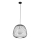Lustr na lanku BELL 1xG9/12W/230V pr. 33 cm černá/lesklý chrom