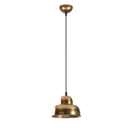 Lustr na lanku BERCESTE 1xE27/40W/230V zlatá