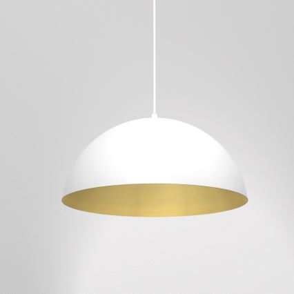 Lustr na lanku BETA 1xE27/60W/230V pr. 35 cm bílá