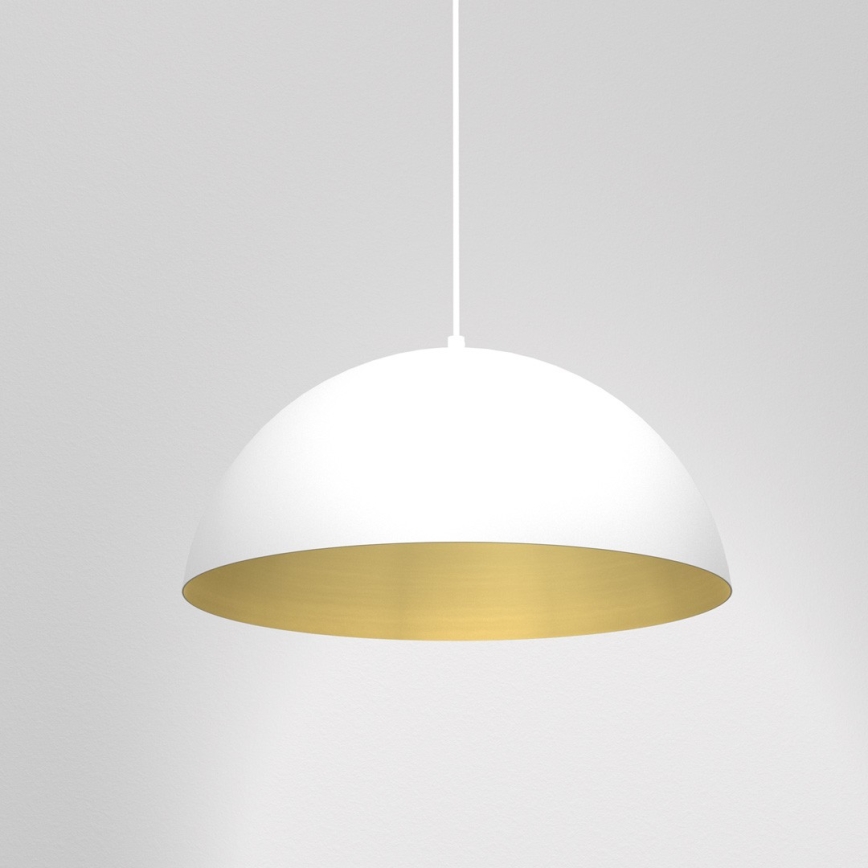 Lustr na lanku BETA 1xE27/60W/230V pr. 35 cm bílá
