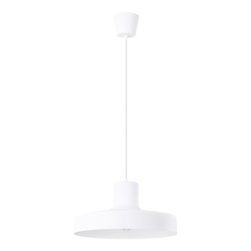 Lustr na lanku BILO 1xE27/15W/230V pr. 35 cm bílá