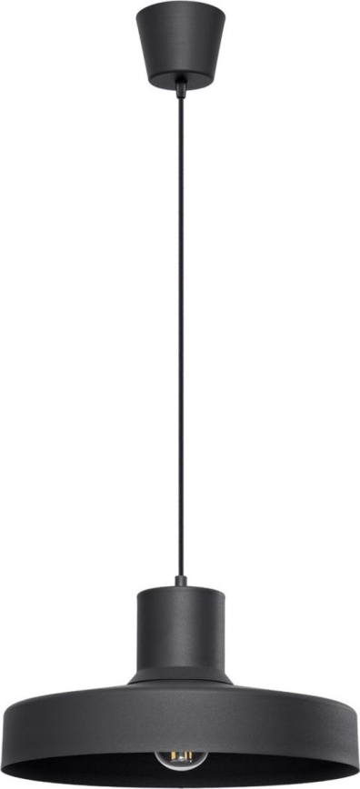 Lustr na lanku BILO 1xE27/15W/230V pr. 35 cm černá