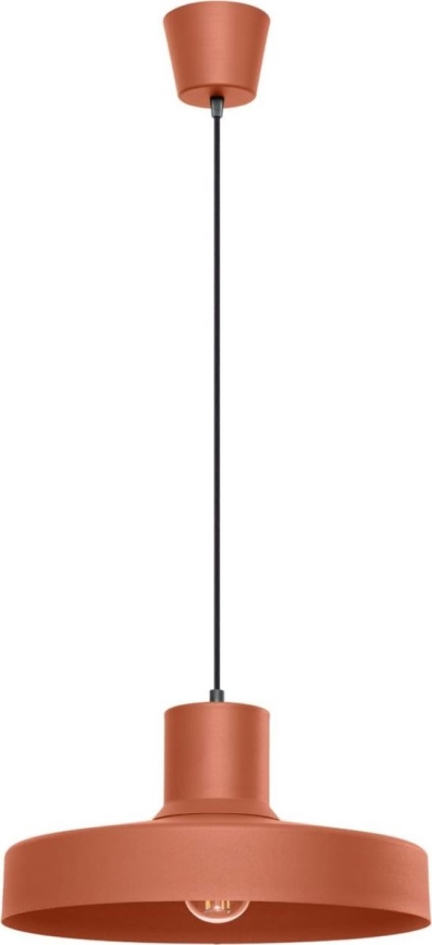 Lustr na lanku BILO 1xE27/15W/230V pr. 35 cm oranžová