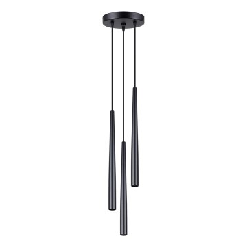 Lustr na lanku BLISS 3xG9/8W/230V černá