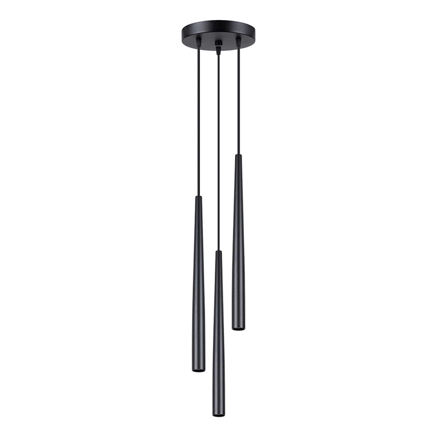 Lustr na lanku BLISS 3xG9/8W/230V černá
