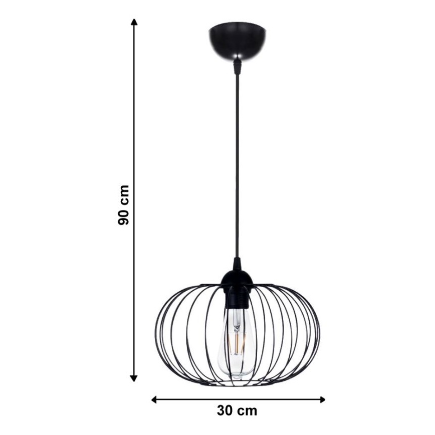 Lustr na lanku BOCCA 1xE27/60W/230V