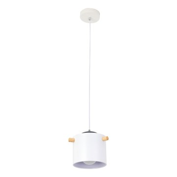 Lustr na lanku BODO 1xE27/60W/230V bílá