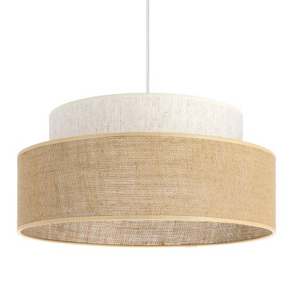 Lustr na lanku BOHO 1xE27/60W/230V krémová/béžová