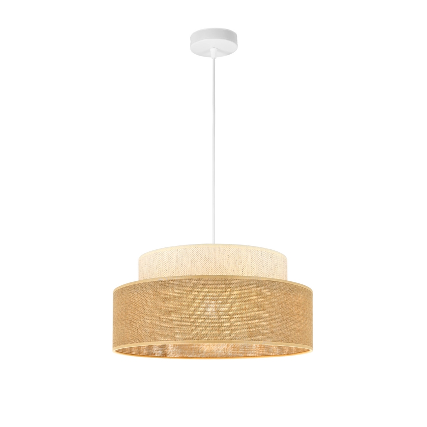 Lustr na lanku BOHO 1xE27/60W/230V krémová/béžová