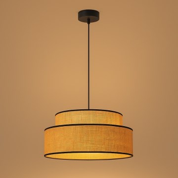 Lustr na lanku BOHO 1xE27/60W/230V pr. 40 cm béžová