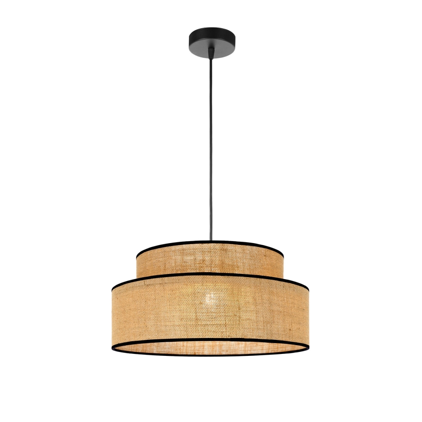 Lustr na lanku BOHO 1xE27/60W/230V pr. 40 cm béžová