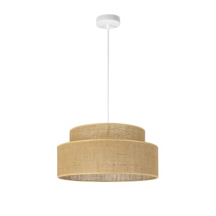 Lustr na lanku BOHO 1xE27/60W/230V pr. 40 cm béžová
