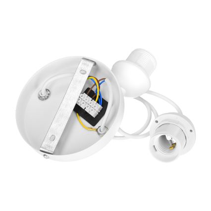 Lustr na lanku BOHO 2xE27/60W/230V juta/krémová