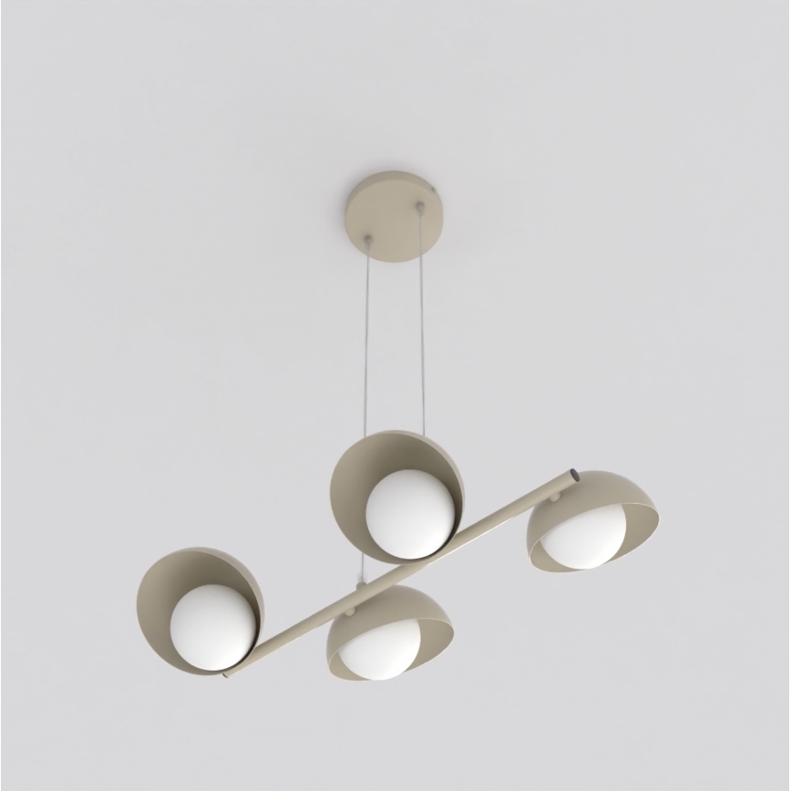 Lustr na lanku BOOM 4xG9/8W/230V béžová