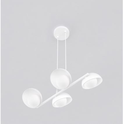 Lustr na lanku BOOM 4xG9/8W/230V bílá