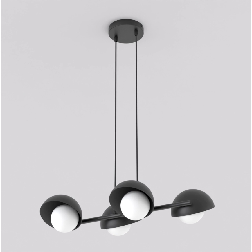 Lustr na lanku BOOM 4xG9/8W/230V černá