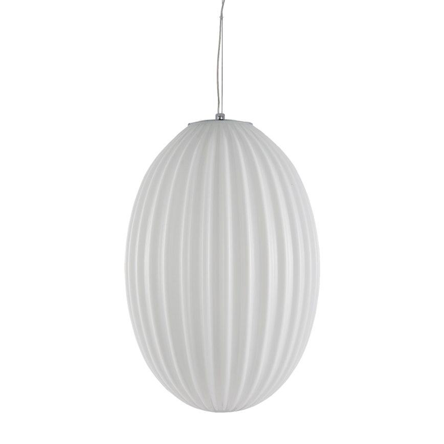 Lustr na lanku BRAGA 1xE27/60W/230V bílá