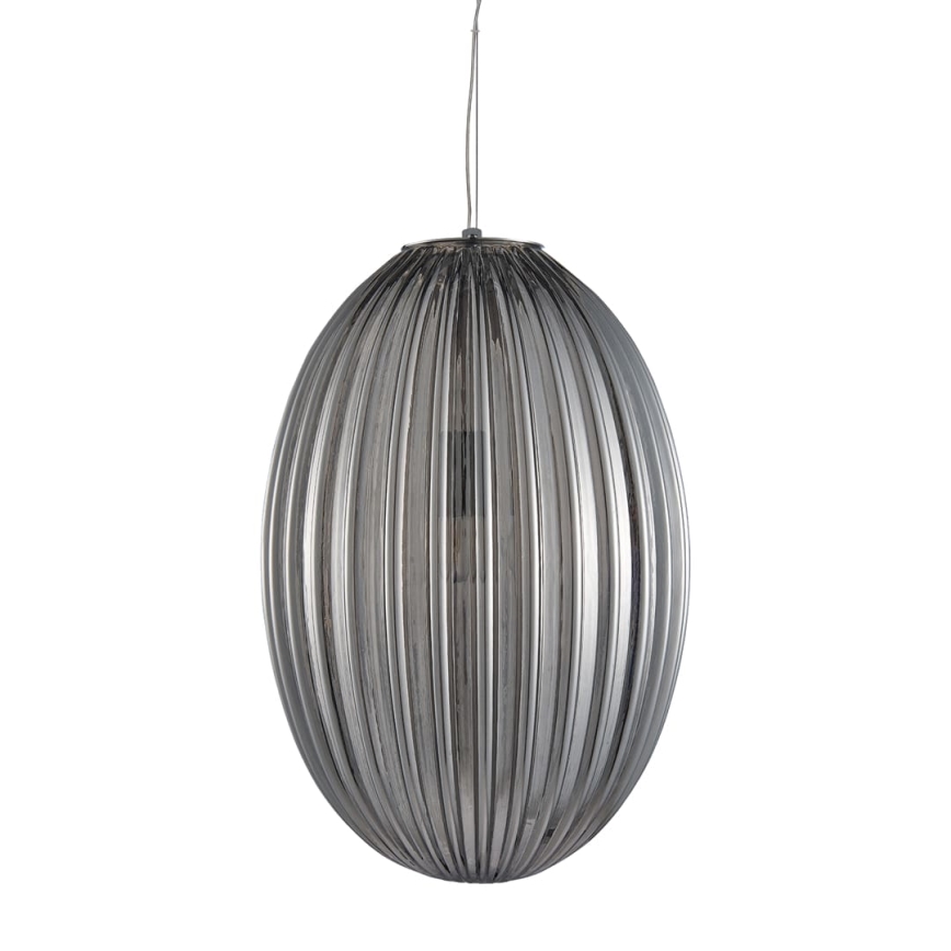 Lustr na lanku BRAGA 1xE27/60W/230V šedá