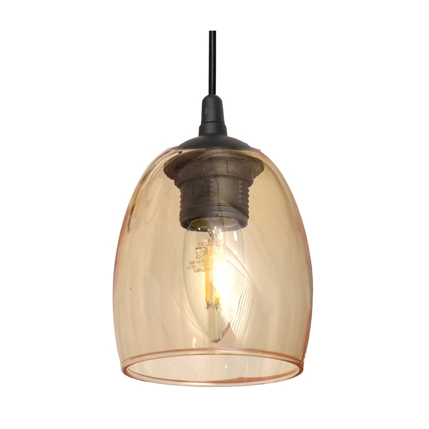 Lustr na lanku BRILLANT 1xE27/15W/230V béžová